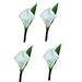 Angel Isabella Set of 4-Real Touch Cream Artificial Keepsake Calla Lily boutonnieres Pin Included