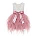 Ekidsbridal Tiered Tulle Lace Back Flower Girl Dress Beauty Pageant Junior Bridesmaid Gown for Toddlers LG6 6