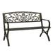 Karl Home Patio 50 in. Powder Coated Iron Park Bench