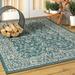 JONATHAN Y JONATHAN Y Palazzo Vine and Border Textured Weave Indoor/Outdoor Area Rug 8 X 10 - Teal/Grey