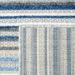 Safavieh Cabana Eglantina Indoor/ Outdoor Waterproof Patio Stripe Rug Grey/Blue 3 x 3 Round 4 Round 4 x 6 Outdoor Living Room Patio Dining