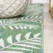 JONATHAN Y JONATHAN Y Galon Palm Frond Indoor/Outdoor Area Rug 5 Round - Cream/Green