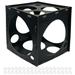 Worown 14 Holes Black SE33 Collapsible MDF Balloon Sizer Box 1-10 Inch Balloon Sizer Cube Balloon Measurement for Balloon Decorations Balloon Arches