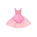 Peyakidsaa Baby Girls Romper Dress Pink Sequins Jumpsuit Infant Tutu Skirt