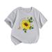 Ykohkofe Little Children And Big Kids HAVE A GOOD TIME Cartoon Print Boys And Girls Tops Short Sleeved T Shirts Baby Outfits Baby Bodysuit Take Home Outfit baby clothes