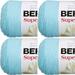 Spinrite Bernat Super Value Solid Yarn - Cool Blue 1 Pack of 4 Piece