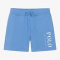 Ralph Lauren Boys Blue Cotton Jersey Shorts