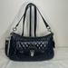 Coach Bags | Coach 19855 Poppy Quilted Leather Handbag Black | Color: Black/Silver | Size: Os