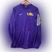 Nike Sweaters | Lsu Tigers Nike Sweater Size Medium Team Issued Dri Fit Jacket Pullover Half Zip | Color: Gold/Purple | Size: M