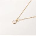 Anthropologie Jewelry | Nwot Gold Initial Necklace | Color: Gold/White | Size: E