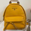 Michael Kors Bags | Michael Kors Small Slater Backpack | Color: Gold/Orange | Size: Os