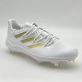 Adidas Shoes | Adidas Adizero Afterburner 8 White Gold Men's Baseball Cleats Size 12 H00972 | Color: Gold/White | Size: 12