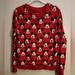 Disney Tops | Disney Mickey Mouse Longsleeve Lightweight Sweatshirt Women Size Med | Color: Black/Red | Size: M