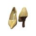 Gucci Shoes | Gucci Python Pointed Toe Heel | Color: Gold/Tan | Size: 8