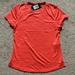 Under Armour Tops | New Womens Under Armour Fitted Qualifer Run Short Sleeve Tee Size M Orange $40 | Color: Orange/Silver | Size: M