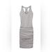 Athleta Dresses | Athleta Striped Racerback Athletic Slimming Sleeveless Dress | Color: Gray/White | Size: Xs