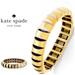 Kate Spade Jewelry | Kate Spade Scallops Sliced Bracelet | Color: Black/Gold | Size: Os
