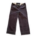 Free People Pants & Jumpsuits | Free People Vintage 90s Lederhosen Style Low Rise Cropped Wide Leg Denim Pant 0 | Color: Brown | Size: 0