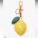 Kate Spade Accessories | Kate Spade Lemon Drop Beaded Crochet Key Fob Bag Charm Keychain Dandelion Yellow | Color: Gold/Yellow | Size: Os