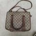 Gucci Bags | Auth & Vtg Gucci Sherry Stripes Brown Coated Leather Shoulder Crossbody Handbag | Color: Brown | Size: 9" Height X 11" Length X 5" Depth