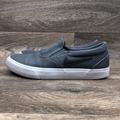 Nike Shoes | Nike Sb Charge Slip On Iron Gray Black Skate Boarding Shoes Men's 10 | Color: Gray/White | Size: 10