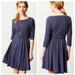 Anthropologie Dresses | Anthropologie Puella Midday Blue Skater Dress | Color: Blue | Size: S