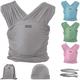 KIKKABOO ISLAND BABY CARRIER (DARK GREY)