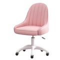 Computer Chair Video Game Chairs Desk Chair for Bedroom, Gaming Chair Lift Makeup Chair Accent Chairs Girls Dormitory Swivel Office Chair for Living Room, Home Office (Color : Pink)