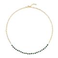 Multicolor 12 Constellations Crystal Necklace – 18k Gold Crystal Beaded Necklace – Dainty Gold Crystal Necklace for Women – Rainbow Gemstone Necklace with 12 Gemstones (Taurus)