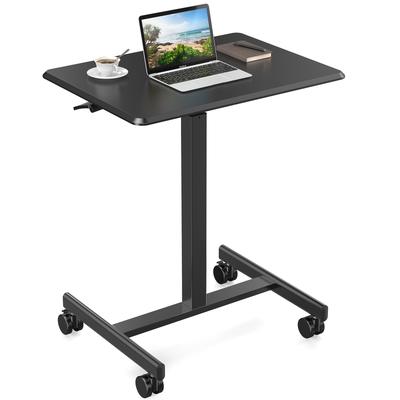 Small Mobile Rolling Standing Desk Rolling Desk Laptop Computer Cart for Home