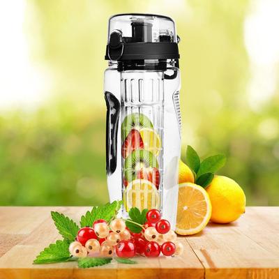 1000ml Fruit Infuser Water Bottle with Flip Lid