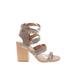 Dolce Vita Heels: Tan Solid Shoes - Women's Size 8 - Open Toe