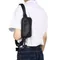 Mini sacs banane pour hommes, sac de taille en cuir véritable pour téléphone, sacoche Simple à la mode, sac à bandoulière de voyage facile