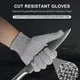 Gants de coupe de verre anti-rayures multi-usages gants anti-coupure haute résistance industrie