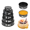 PerfecAstronomy-Moules à Gâteaux en Acier au Carbone Accessoires de Cuisine Ronds Ustensiles de