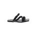 Open Edit Sandals: Black Solid Shoes - Women's Size 9 - Open Toe