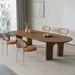 Loon Peak® Geoffery 4 - Person Pine Solid Wood Dining Set Wood/Metal in Brown/Gray/Green | 29.52 H x 35.43 W x 78.74 D in | Wayfair