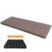 Latitude Run® 4” Thickness Chocolate Foam Massage Breathable 50D High-Resilience Functional Bench Cushion_1 in Brown | 4 H x 38 W x 38 D in | Outdoor Furniture | Wayfair