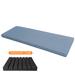 Latitude Run® Foam Seat Outdoor Cushion Polyester in Blue | 4 H x 66 W x 25 D in | Wayfair 75A2DA5C356D4E3CAF3EEDB358FD25A6