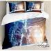 East Urban Home Nebula Duvet Cover Set, Galaxy Cosmonaut Space, Calking, Blue Yellow in Blue/White | Wayfair F065AA96D4AE48418BF804D77569A6ED