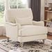 Armchair - Darby Home Co 33" Wide Armchair Polyester in White | 35 H x 33 W x 38.2 D in | Wayfair 81600C773F914EAFA13B936921F7F6AF