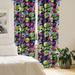 Darris East Urban Home Emoji Curtains Outer Space Alien Skull Print Pair of 28 Lime Green & Hot Pink Microfiber | 95 H x 28 W in | Wayfair