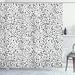 East Urban Home Black & White Shower Curtain Notes & Chord Black White Polyester | 75 H x 69 W in | Wayfair 453E9827EFF649AAB346ED4FFCCF6457