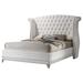 Rosdorf Park McManus Platform Bed Upholstered/Velvet in White | Queen | Wayfair 0D33838281E04D489D7EF51BD51FC0CB