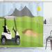 East Urban Home Golf Course Scene Shower Curtain Cartoon Golf Club Polyester | 70 H x 69 W in | Wayfair 4EBD539CCB444EF7A73B16DC8F35C563