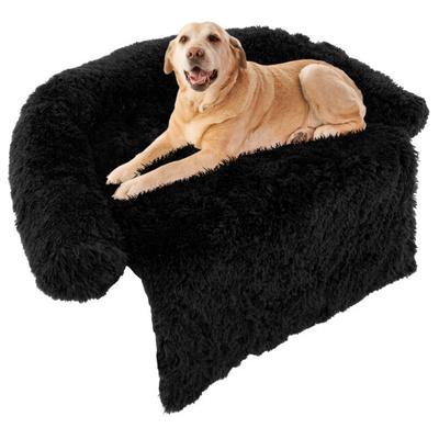 Costway Plush Calming Dog Couch Bed with Anti-Slip Bottom-L