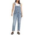 baggy Straight Leg Denim Overalls