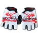 Upanbike Cycling Bike Gloves Motorcycle Shockproof Outdoor Sports Short Half Finger Gloves for Men Women White M