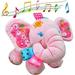 PENGXIANG Music Bed Time Elephant Stuffed Animal Toys Kids Toddler Plush Baby Infant Strollers Crib Bedding Toys Carseat Baby Toys for Infant Babies Boys & Girls Toddlers 0 to 36 Months