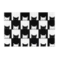 Wooden Puzzle Black And White Cats On Chess Board 300-Slice Puzzle for All Ages Gifts